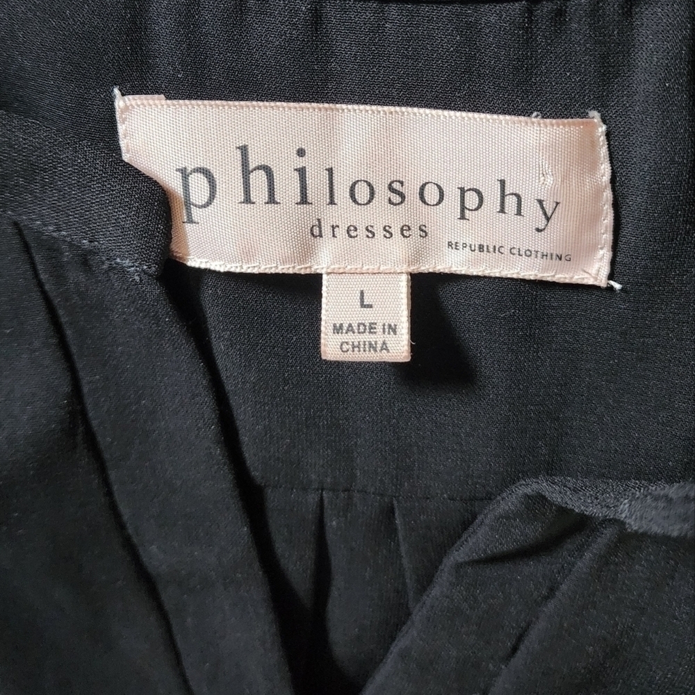 Black Philosophy Black Tunic/dress size Large - Picture 2 of 6